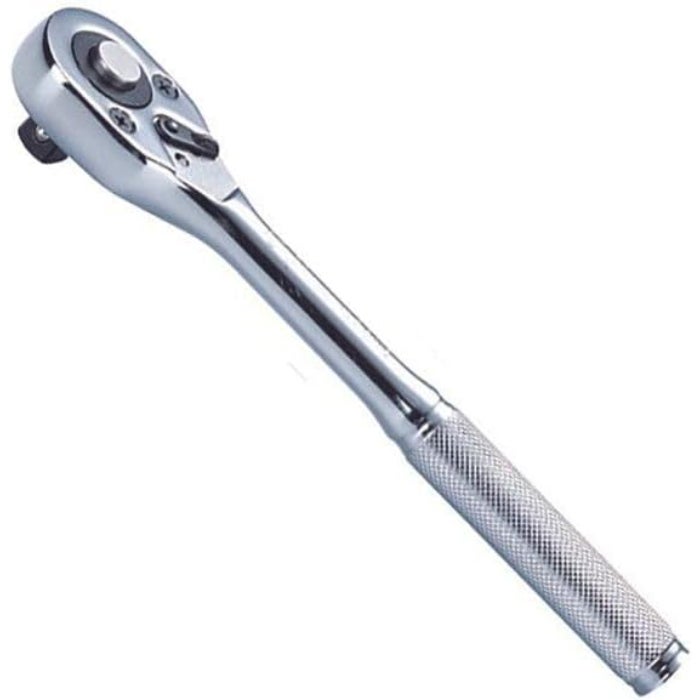 Hans 1/2 Inch Chrome Steel Ratchet Handle – Professional Strength – Model 4120N